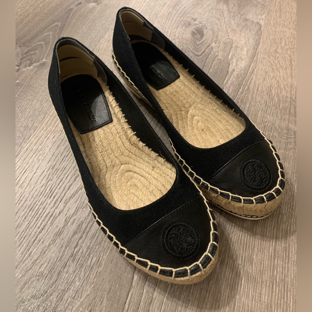 Tory Burch Canvas Wedge Espadrilles